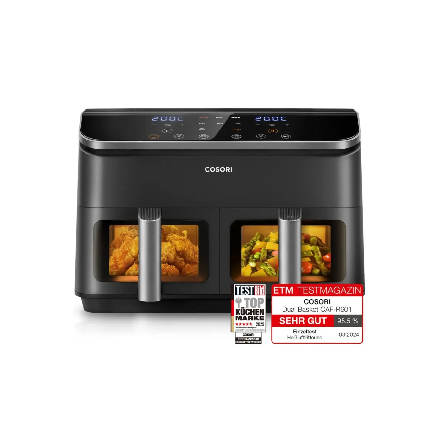 Cosori Dual Basket 8.5 L CAF-R901 — Produktfoto