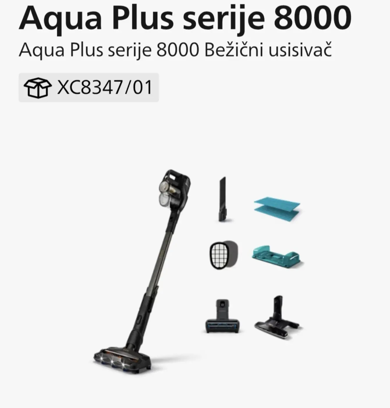 Philips Philips 8000 Series Aqua Plus XC8347/01 — Produktfoto