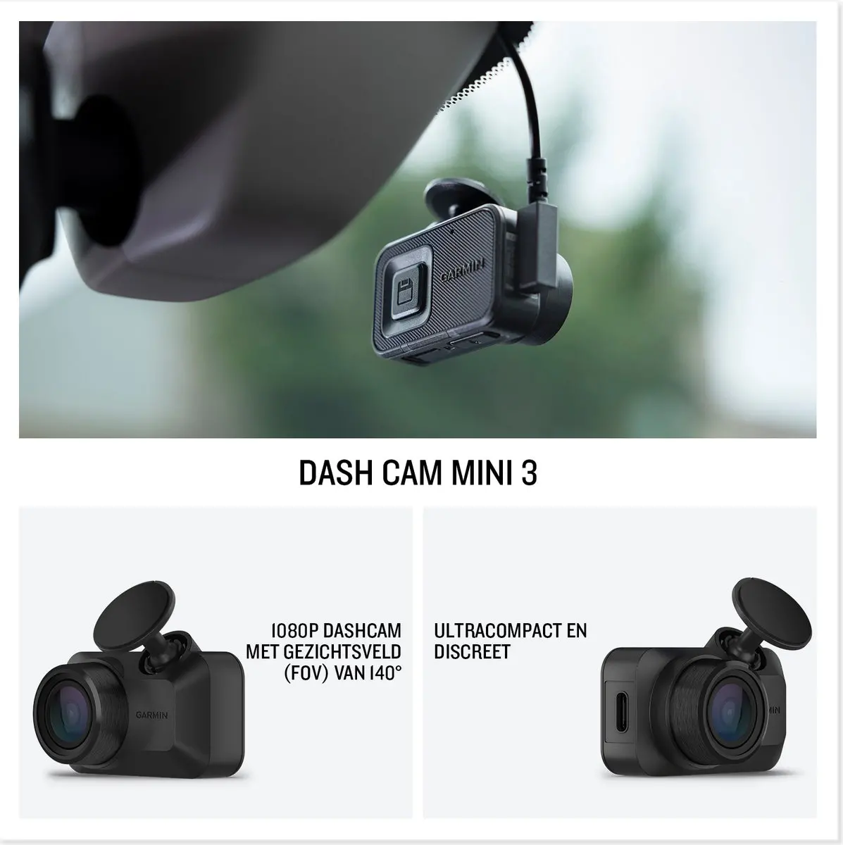 Garmin Dash Cam Mini 3 — Produktfoto