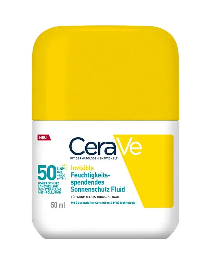 CeraVe Invisible Hydrating Fluid Sunscreen SPF 50 — Produktfoto