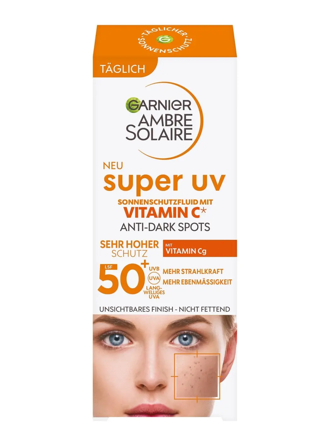 Garnier Ambre Solaire Super UV Fluid SPF 50+ with Vitamin C — Produktfoto