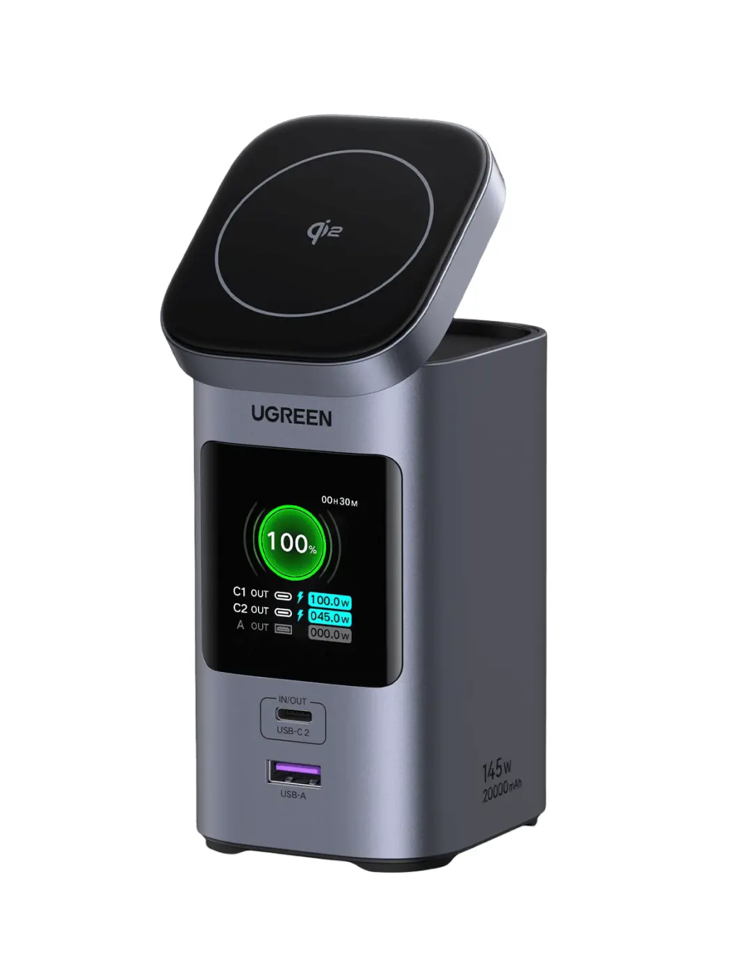 UGREEN Nexode Power Bank 20000mAh 145W (magnetic, Qi2) — productfoto