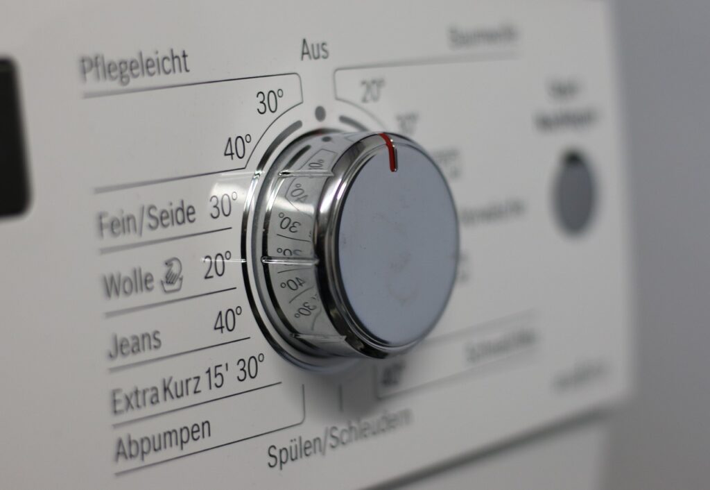 switch, knob, washing machine