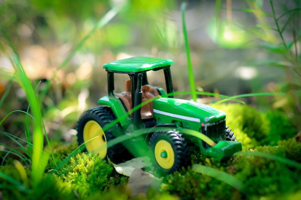 tractor, toys, miniature